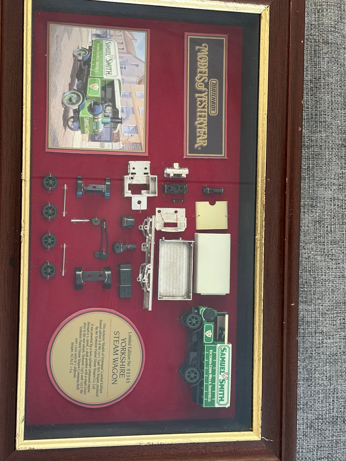 Matchbox Models of Yesteryear Yorkshire Steam Wagon LE 1948, Overige merken, 1:50 of kleiner, Ophalen of Verzenden, Zo goed als nieuw