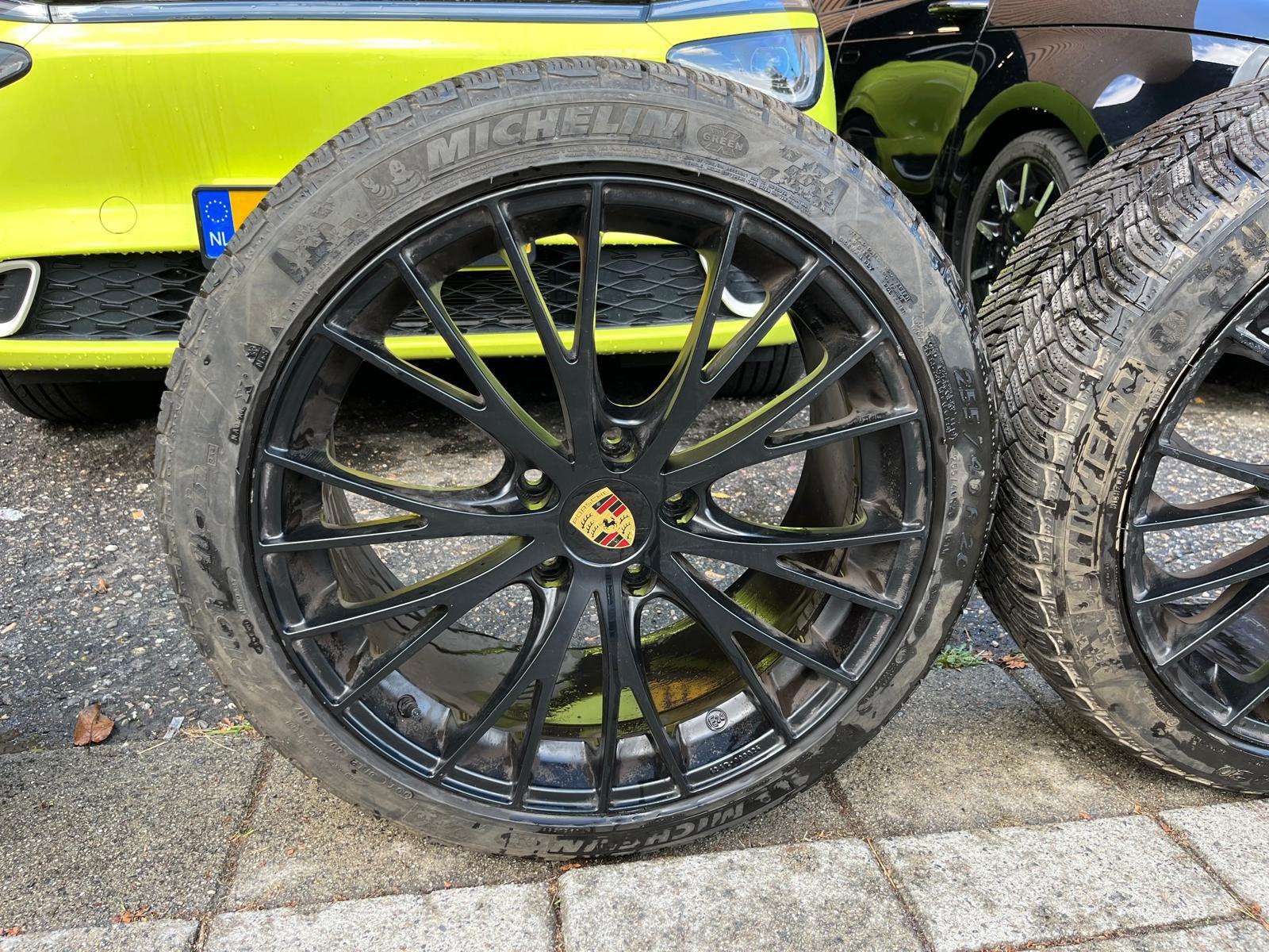 Porsche Panamera 20 inch michelin winter 2010-2018 model, Ophalen, Gebruikt, Banden en Velgen, Winterbanden
