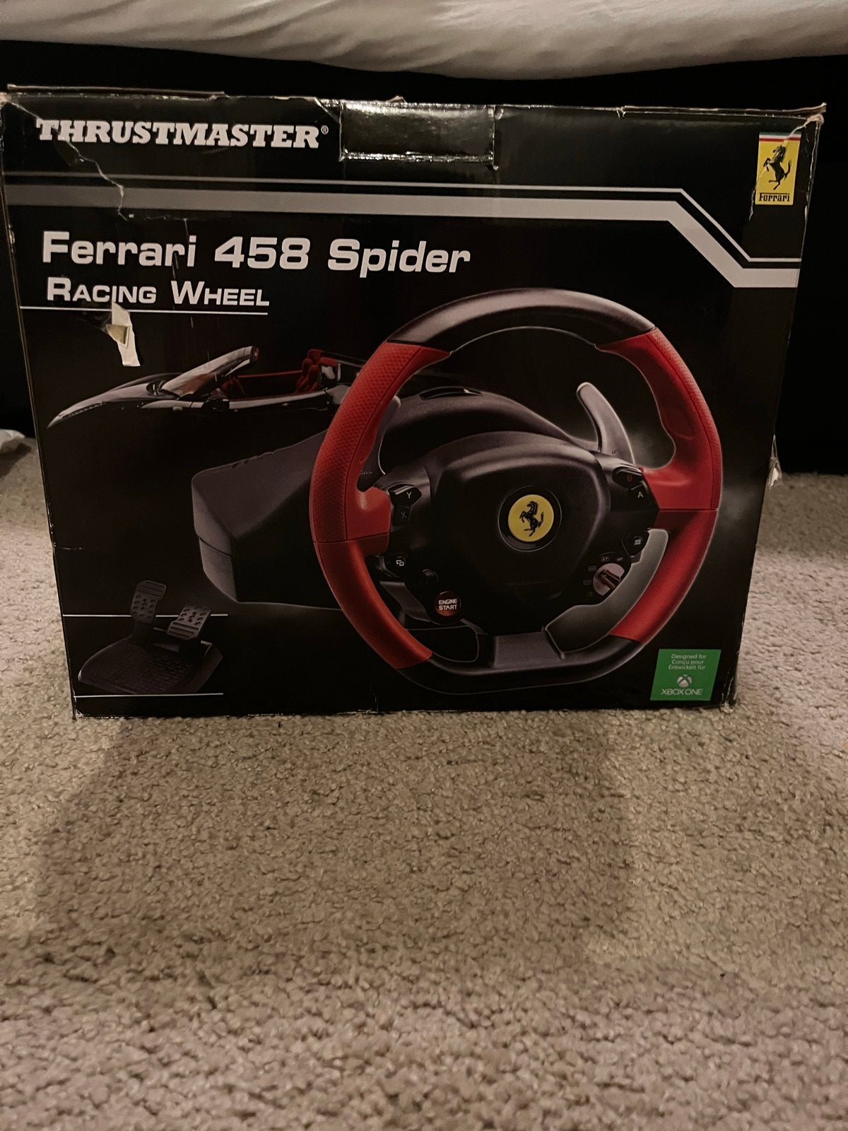 Thrustmaster Ferrari 458 Spider Racing Wheel Xbox One, Spelcomputers en Games, Spelcomputers | Overige Accessoires, Gebruikt, Racestuur