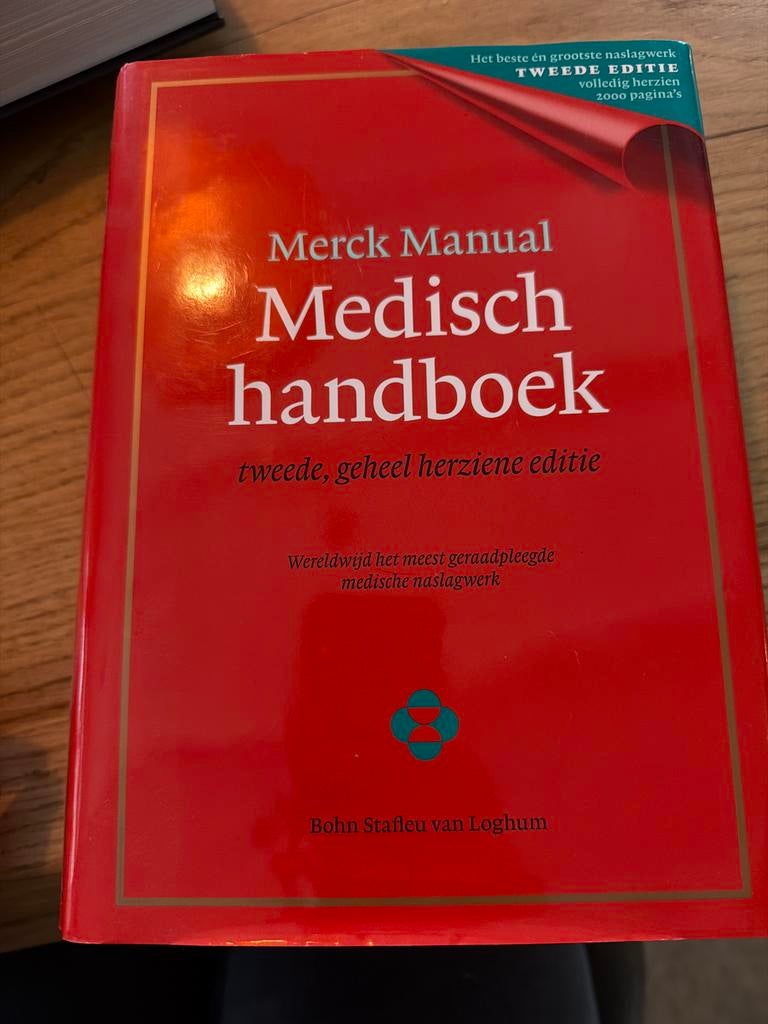 Medisch Handboek HBO - Merck Manual, Boeken, Studieboeken en Cursussen, Ophalen of Verzenden, Alpha, Zo goed als nieuw, HBO