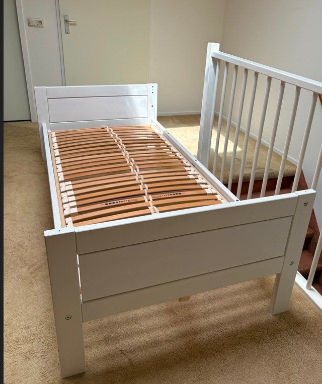 Lifetime original basisbed wit 90x200 cm, Kinderen en Baby's, Kinderkamer | Bedden, Ophalen, 85 tot 100 cm, Gebruikt, Lattenbodem