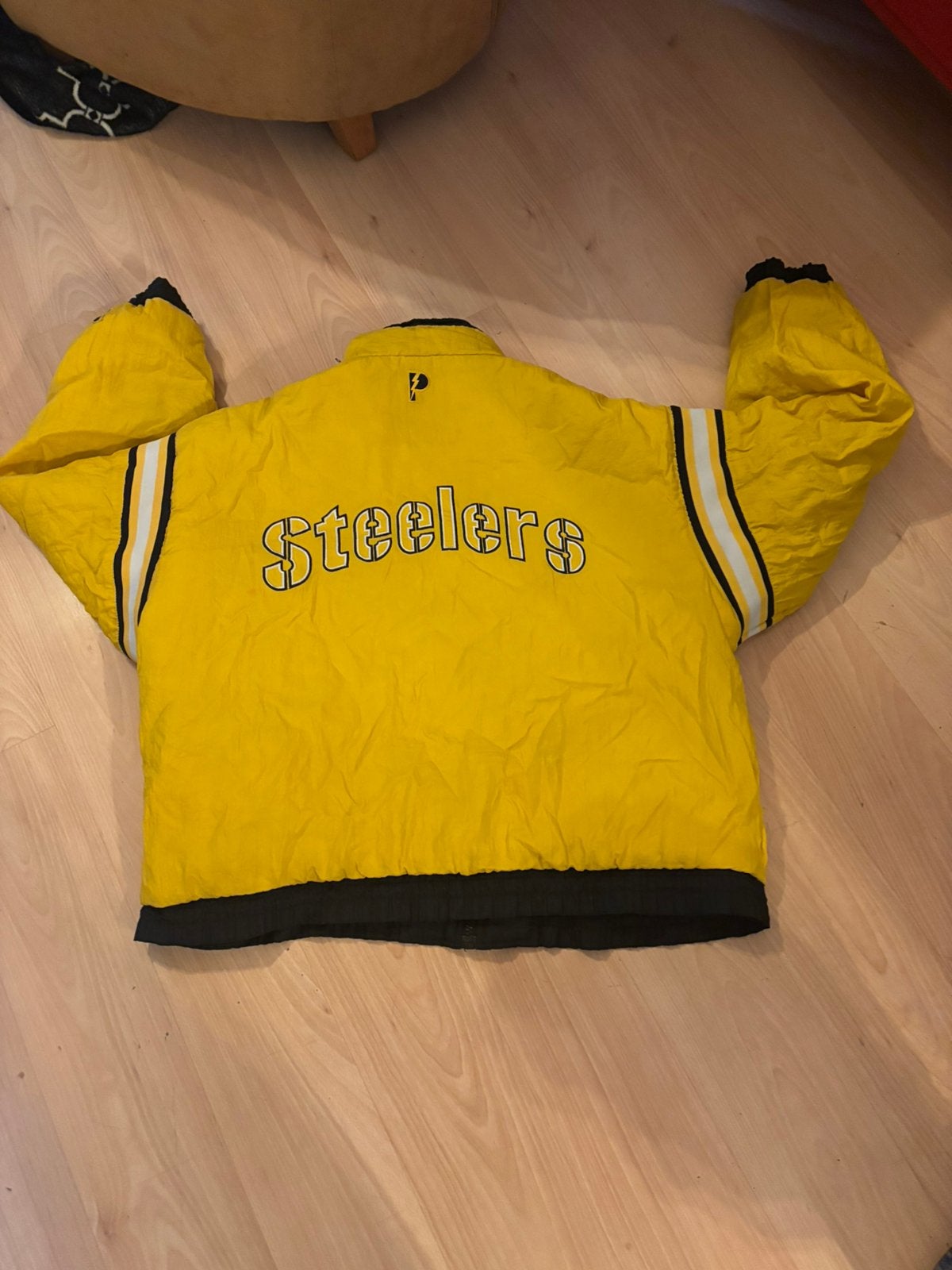 Orginele Steelers jas dubbelzijdig, xxl., Kleding | Heren, Ophalen, Zo goed als nieuw, Overige maten, Zwart