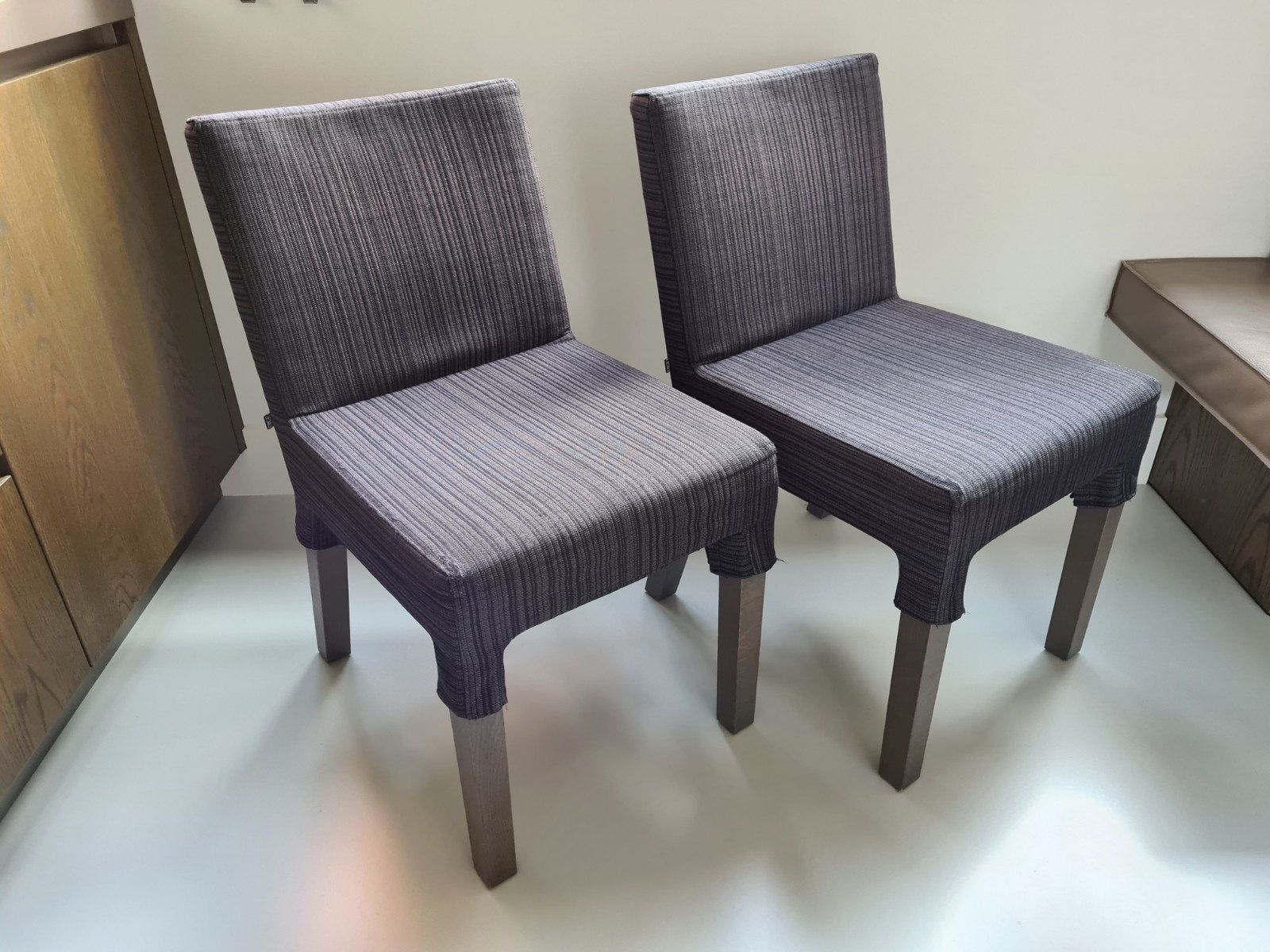 Piet Boon Saar eetkamerstoelen, 2 stuks, Ophalen, Gebruikt, Twee, Bruin
