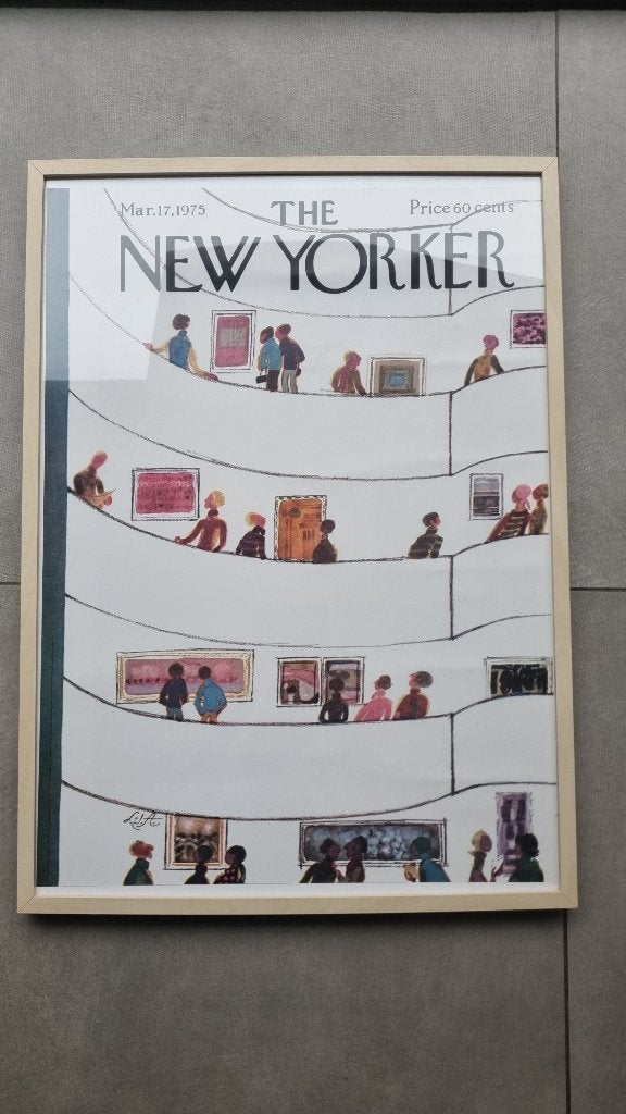 Ingelijste The New Yorker poster - 17 maart 1975, Ophalen, Rechthoekig Staand, Met lijst, Zo goed als nieuw