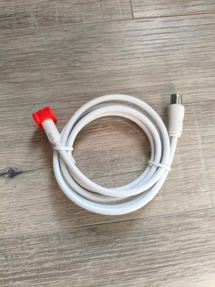 Nieuw coax kabel F-quick connector / IEC coax stekker, Ophalen of Verzenden, Nieuw, Minder dan 2 meter, Coaxiale kabel