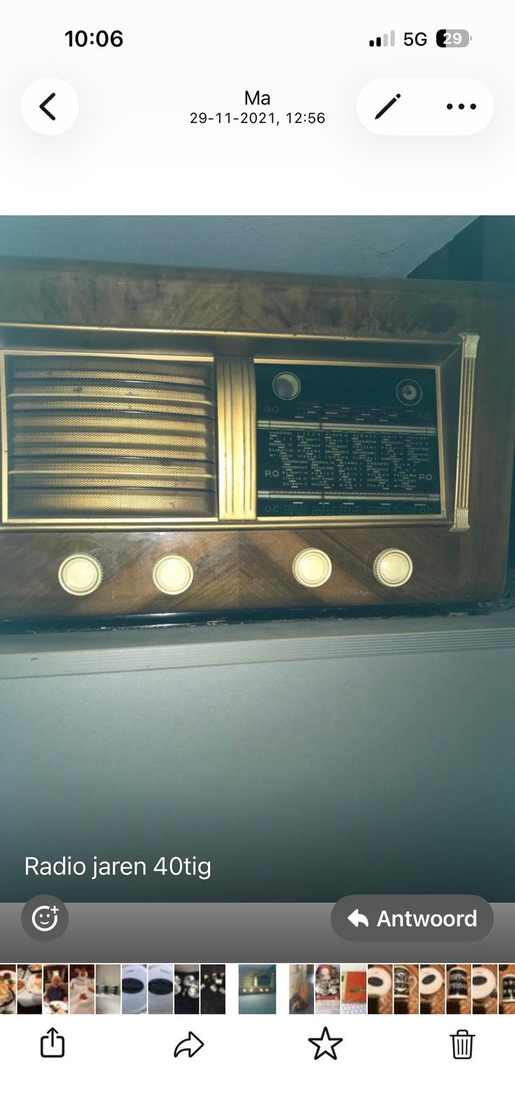 Vintage radio, Ophalen