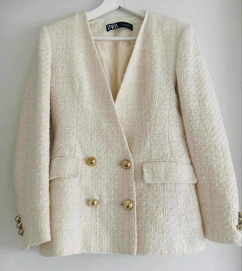 Zara getailleerd jasje maat S, Beige, Ophalen of Verzenden, Jasje, Maat 36 (S)