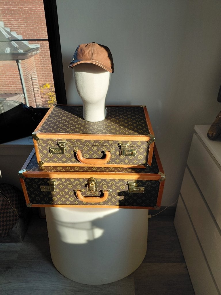 prachtige set koffers, Sieraden, Tassen en Uiterlijk, Koffers, Verzenden, Zo goed als nieuw, Leer