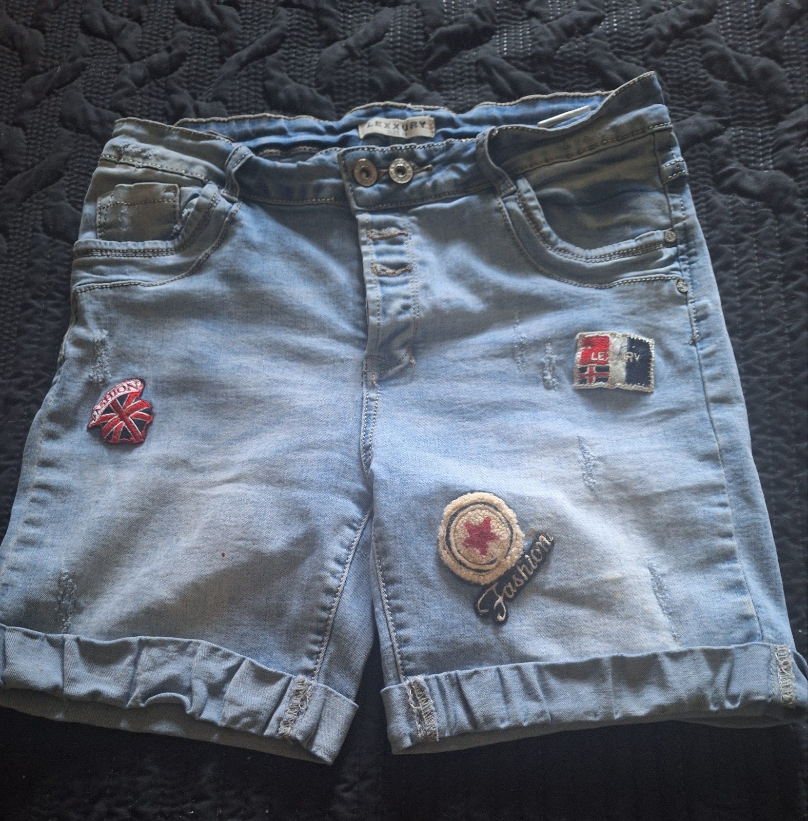 Korte Spijker short., Ophalen of Verzenden, Zo goed als nieuw, Blauw, Overige jeansmaten