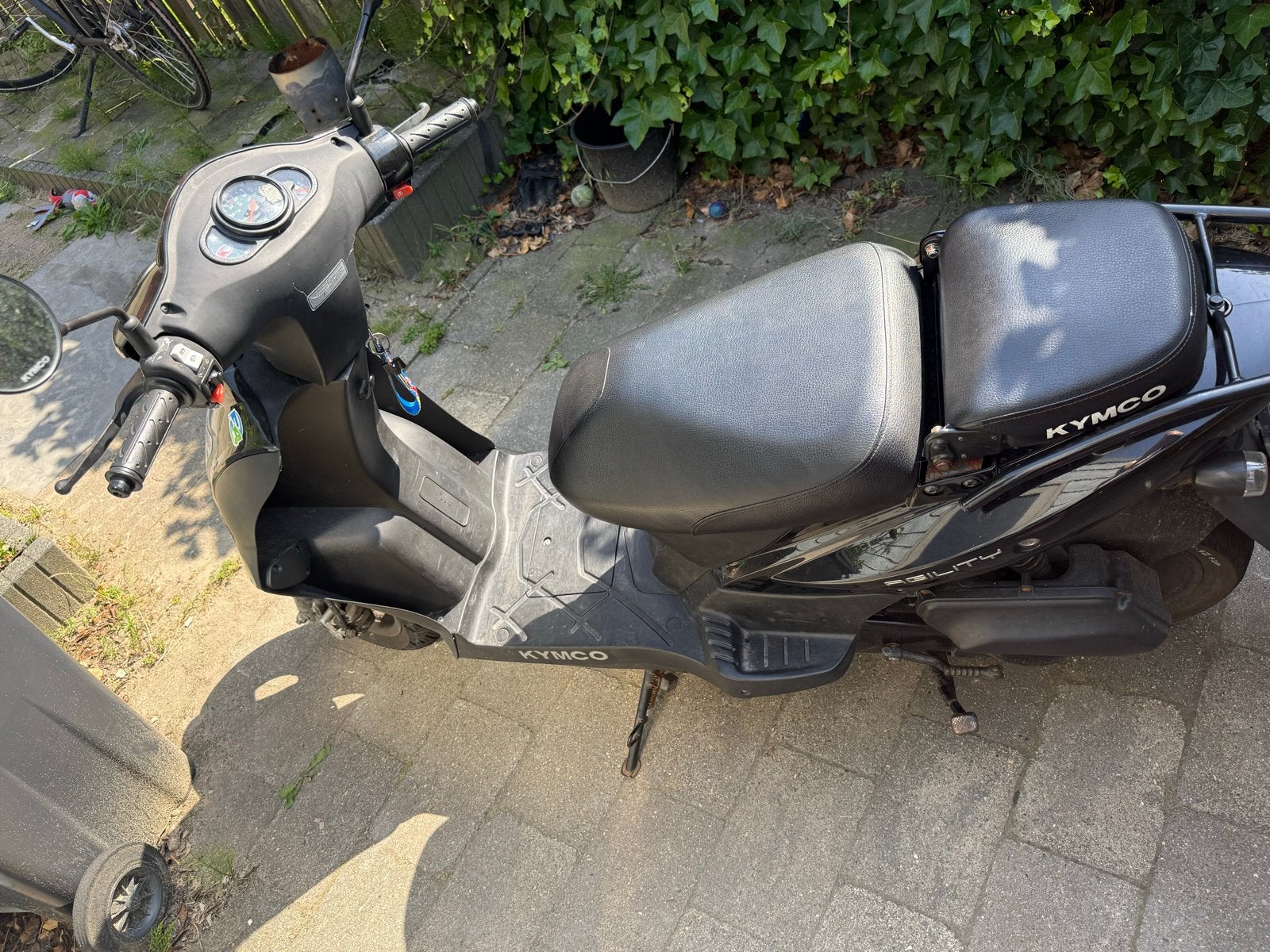 Kymco Agility 50 Scooter - Zwart, Goed Onderhouden, Fietsen en Brommers, Scooters | Kymco, Ophalen, Gebruikt, Maximaal 45 km/u