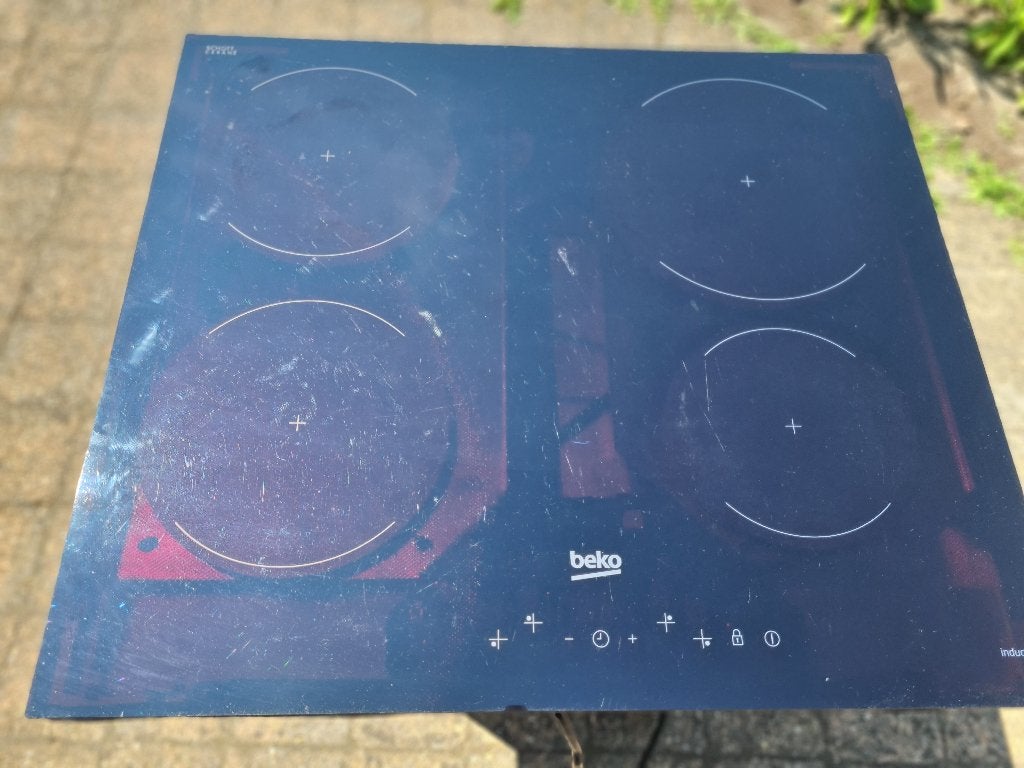 Inductie kookplaat 220 volt., Witgoed en Apparatuur, Kookplaten, Ophalen, 4 kookzones, Zo goed als nieuw, Inductie
