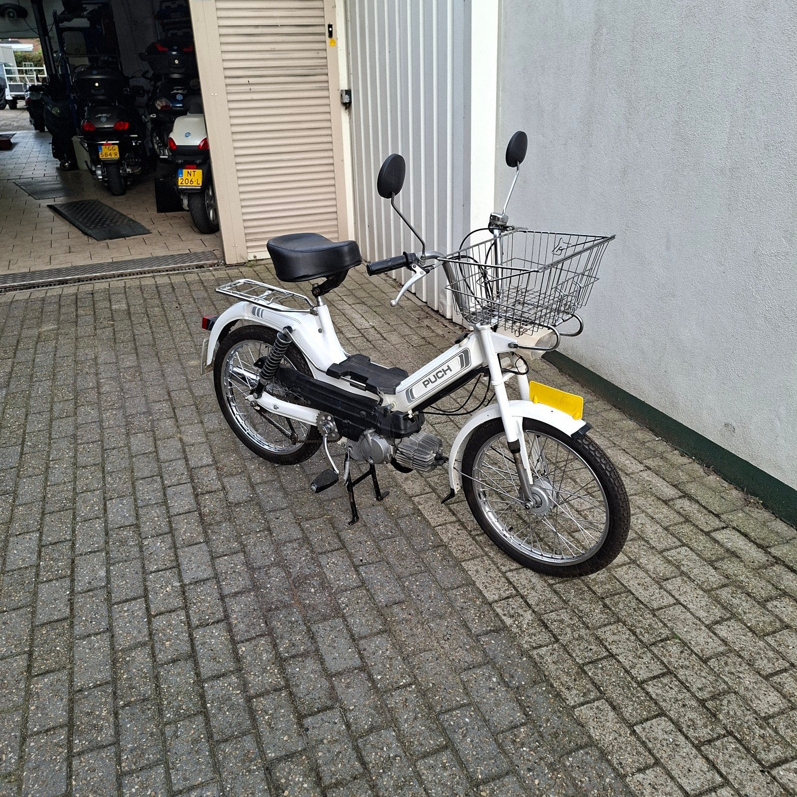 Puch Maxi S bromfiets - Wit, inclusief onderdelen, Ophalen, Gebruikt, Onbekend, Onbekend