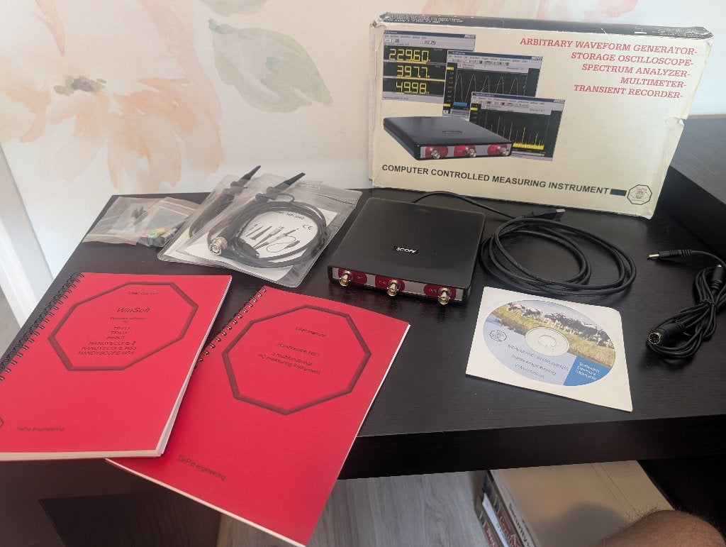 TiePie Handyscope HS3 - 2-Kanaals Oscilloscoop 100MHz, Ophalen of Verzenden, Zo goed als nieuw, Overige meters