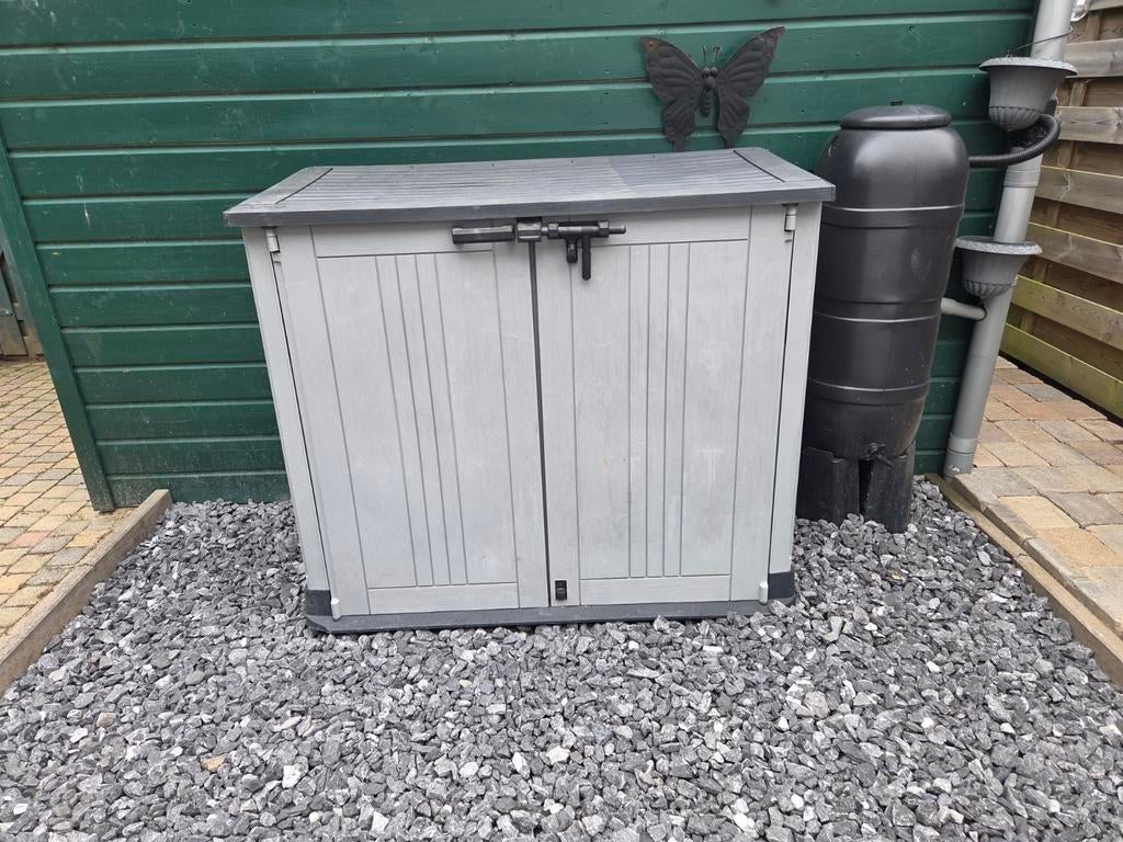Keter kunststof Opbergbox / Tuinkast - Grijs, Tuin en Terras, Ophalen of Verzenden, Gebruikt, Kunststof, Overige typen