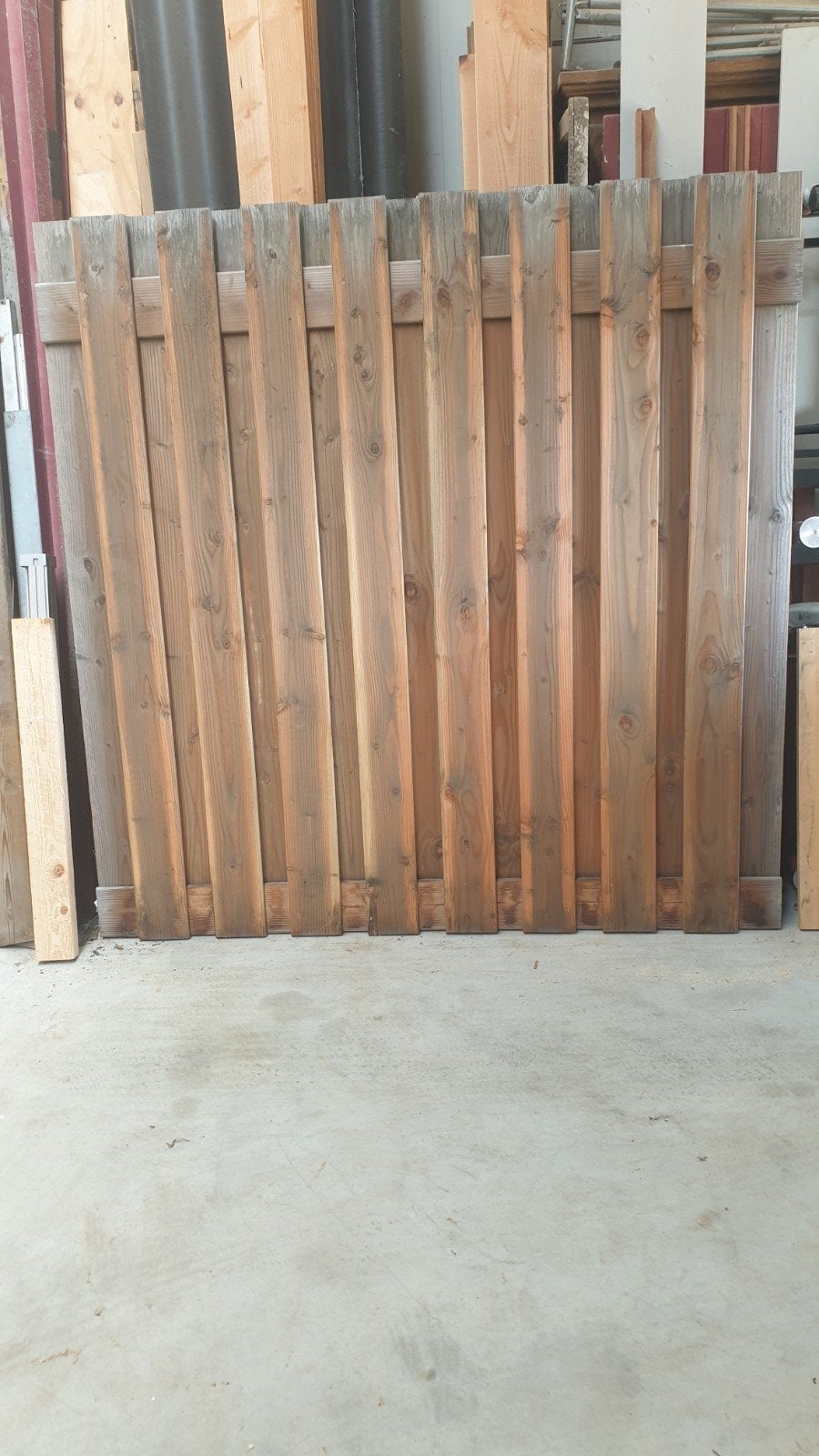 Douglas tuinschermen 180x180 cm, Ophalen, 150 tot 200 cm, Zo goed als nieuw, 150 tot 200 cm