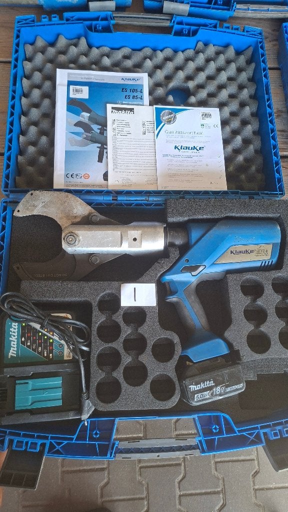 Klauke ES85-L + ES85 CFM accu kabelschaar kabelknipper, Auto diversen, Ophalen of Verzenden, Zo goed als nieuw, /, /