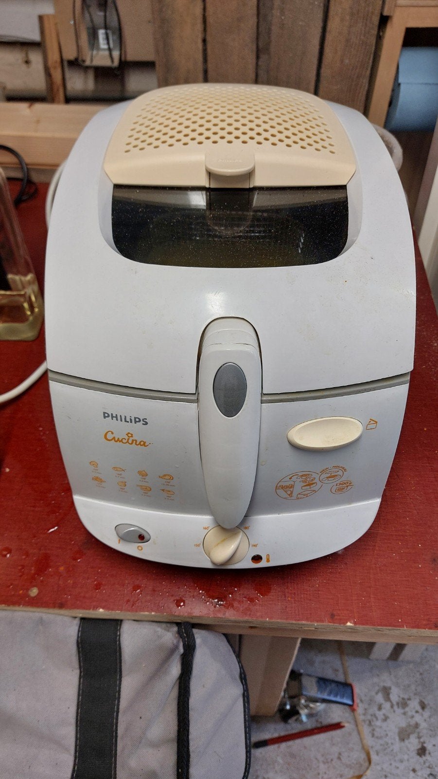 Philips Cucina Friteuse - Gebruikt maar functioneel, 2 tot 3 liter, Ophalen, Gebruikt, Uitneembare binnenpan