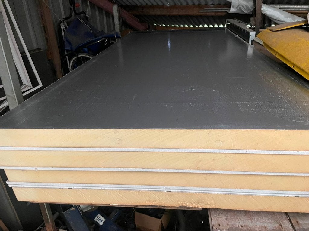 PIR  platen 7 cm met 12.5 mm gips verlijmd  5 stuks !  Over, Ophalen, 4 tot 8 cm, Nieuw, Hardschuim (Pir)