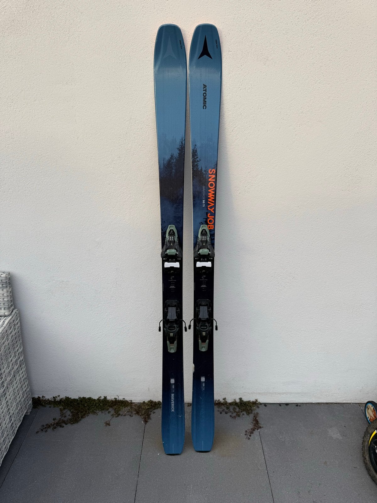 Atomic Maverick 95 188cm met Tour Binding - Zo goed als nieu, Ophalen, 180 cm of meer, Zo goed als nieuw, Atomic