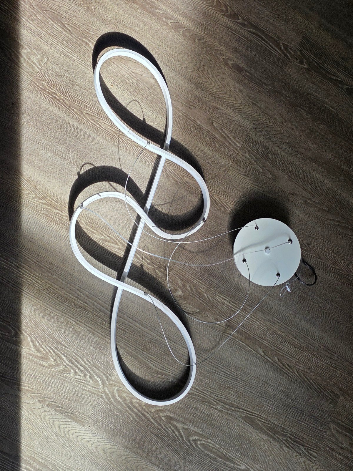 Moderne LED Hanglamp - Uniek Design, Kunststof, Overige fittingen, Zo goed als nieuw, Modern, Design, Eigentijds