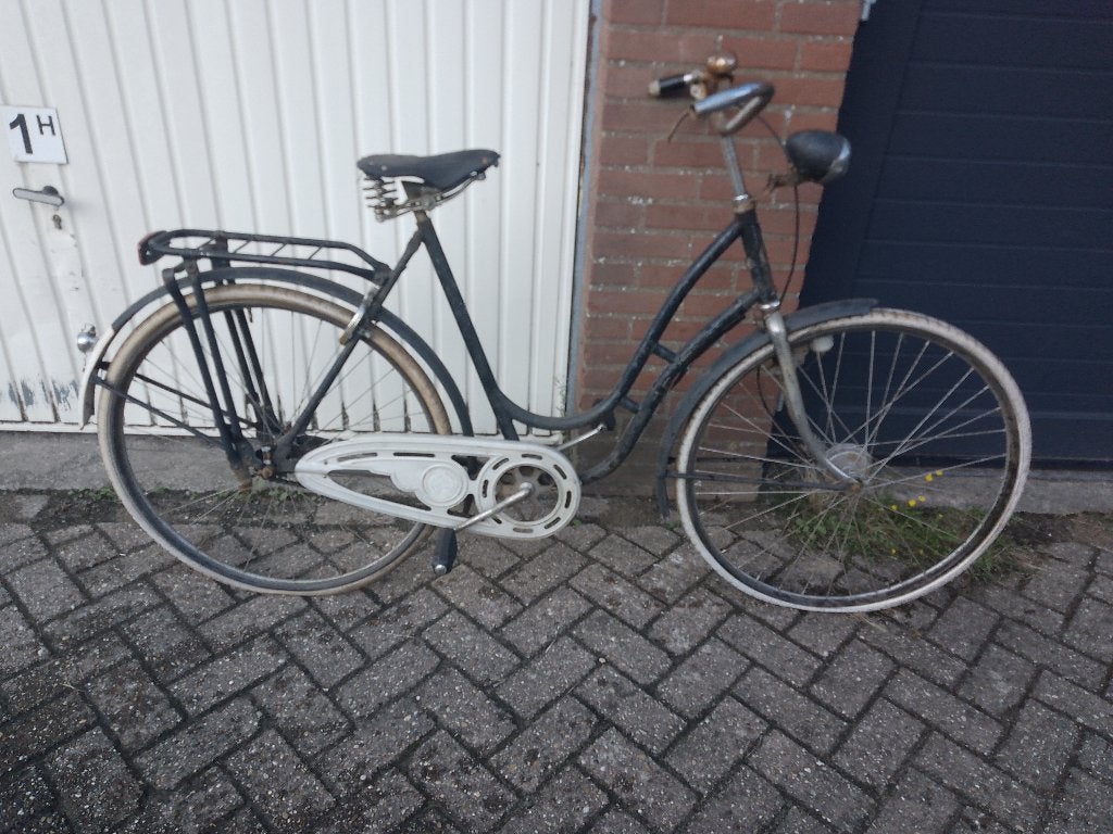 Trygg oldtimer fiets, Fietsen en Brommers, Ophalen, Terugtraprem, Jaren '50