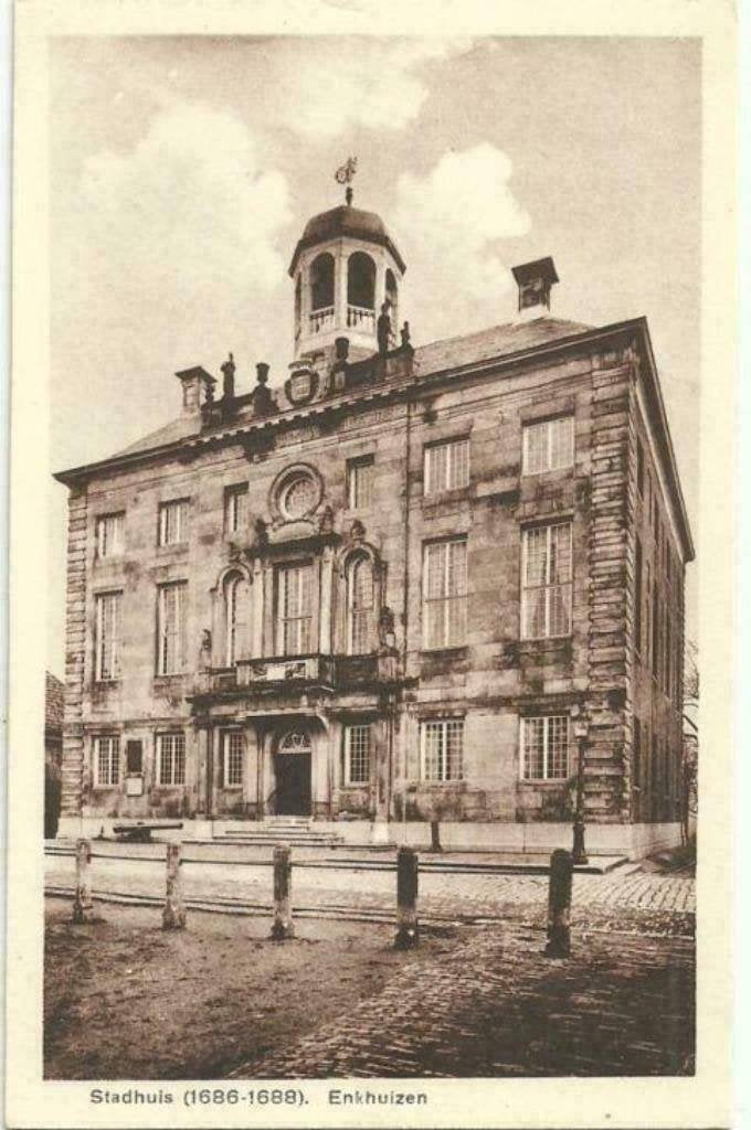 AK Enkhuizen - Stadhuis., Verzenden, 1920 tot 1940, Ongelopen, Noord-Holland