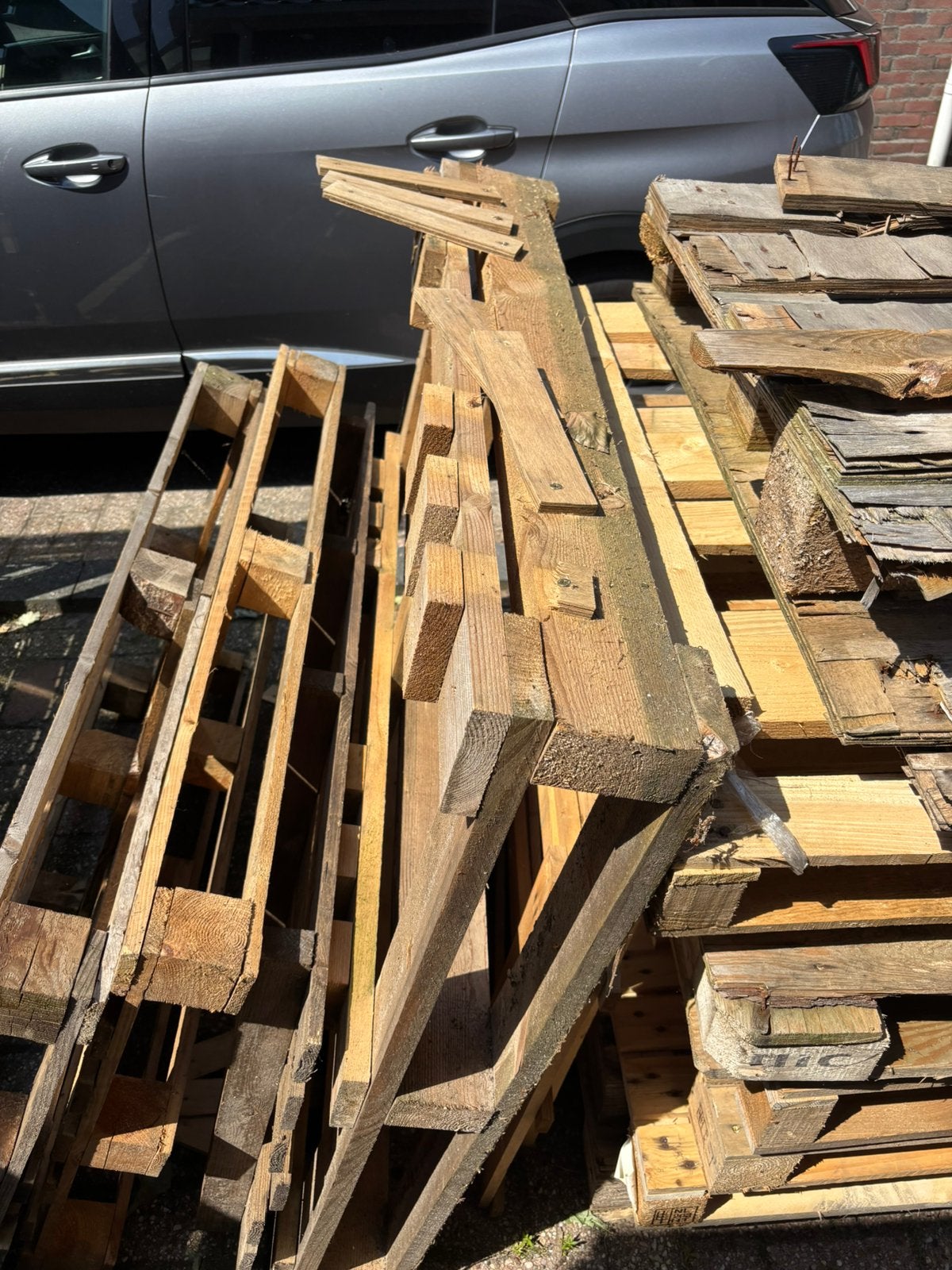 Pallets / brandhout, Minder dan 3 m³, Ophalen, Overige houtsoorten