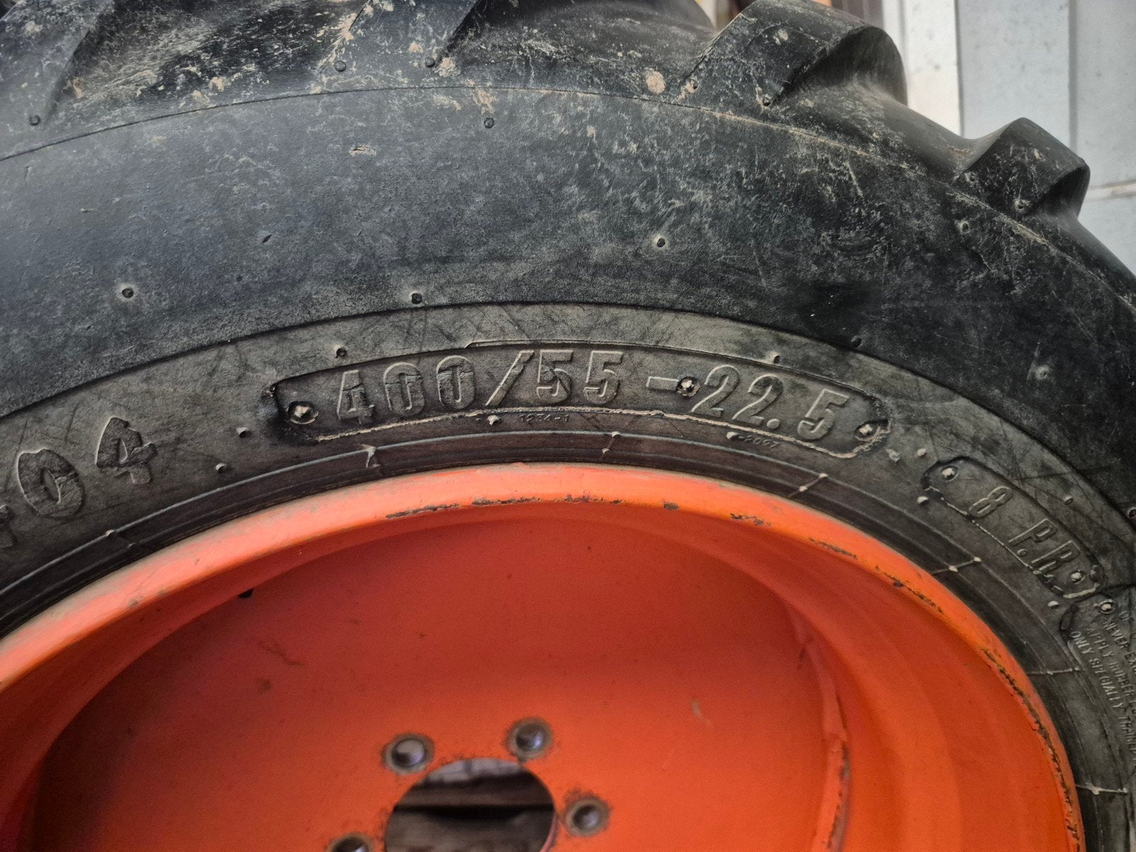 Trelleborg Banden met Velgen voor kubota Tractor, Ophalen