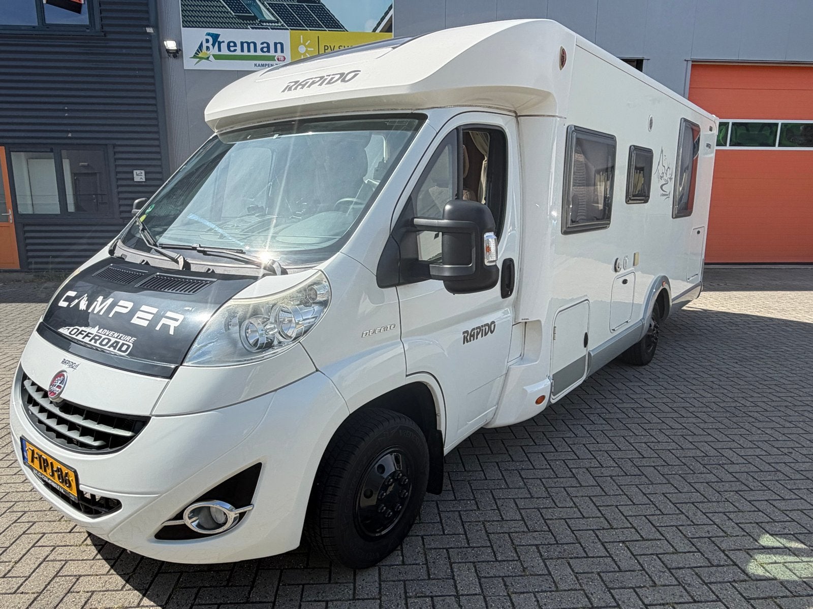 Rapido 691 Half-integraal Camper Airco en E-fietsendrager, Reservewiel, Ringverwarming, Fiat, 6 tot 7 meter