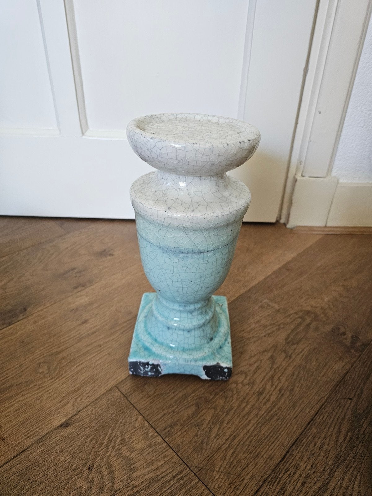 Decoratieve Keramische Zuil van PTMD met Craquelé Glazuur, Ophalen of Verzenden