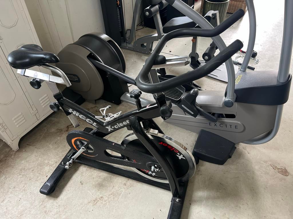 Spinningfiets HIGOL X-ciser met SPD pedalen, Sport en Fitness, Ophalen, Gebruikt, Spinningfiets, Metaal
