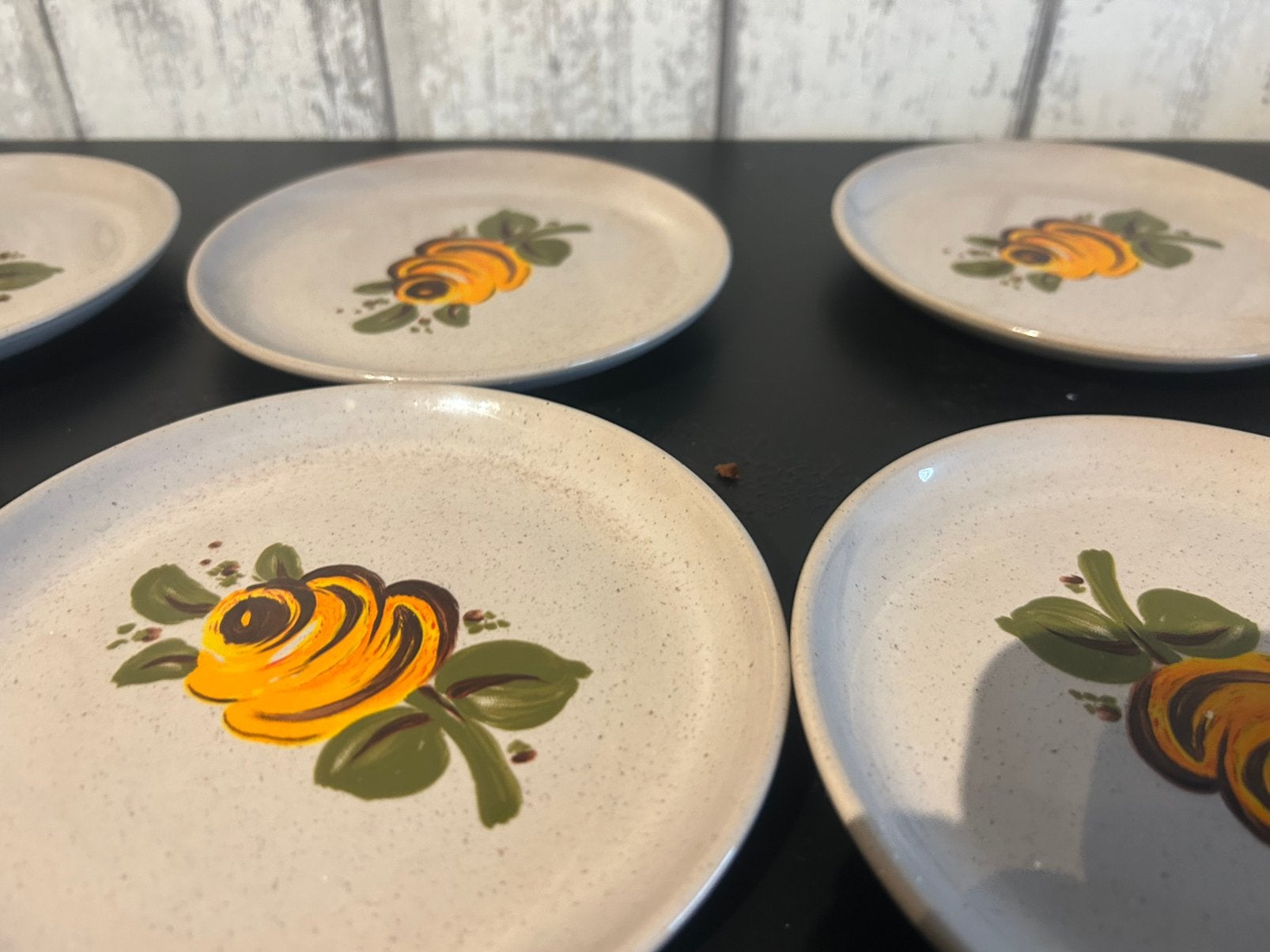 6 vintage gebaksbordjes super schattig, Huis en Inrichting, Keuken | Servies, Ophalen, Zo goed als nieuw, Overige stijlen, Bord(en)