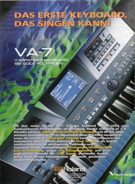 ROLAND VA-7+handlding=€200+pedaal+standaard voor 2 keys=€250, Muziek en Instrumenten, Ophalen, Zo goed als nieuw, Overige aantallen