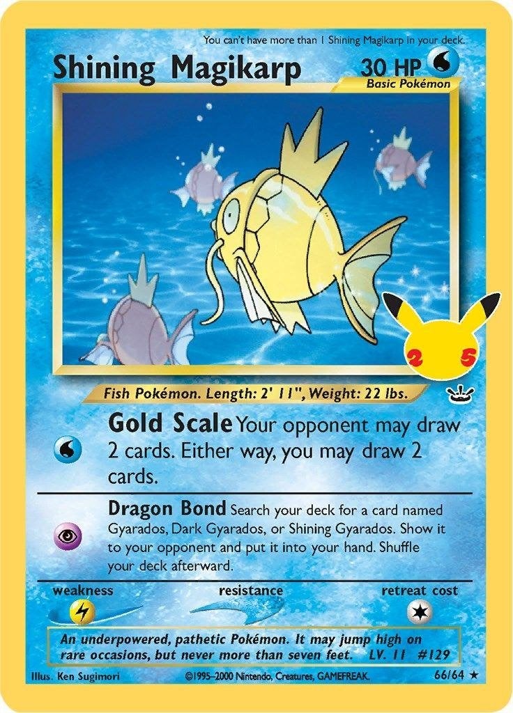 Celebrations - Classic Collection » Shining Magikarp 66/64, Ophalen of Verzenden, Nieuw, Losse kaart