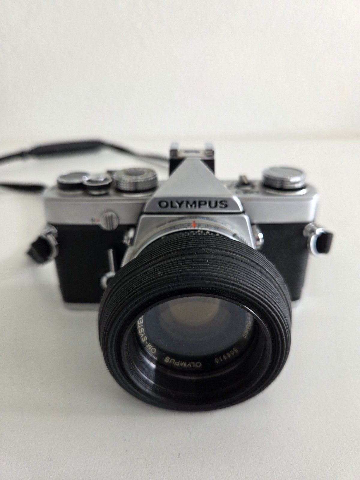 Olympus OM-1 Spiegelreflexcame met F.Zuiko Auto-S 50mm f/1., Ophalen, Zo goed als nieuw, Spiegelreflex, Olympus