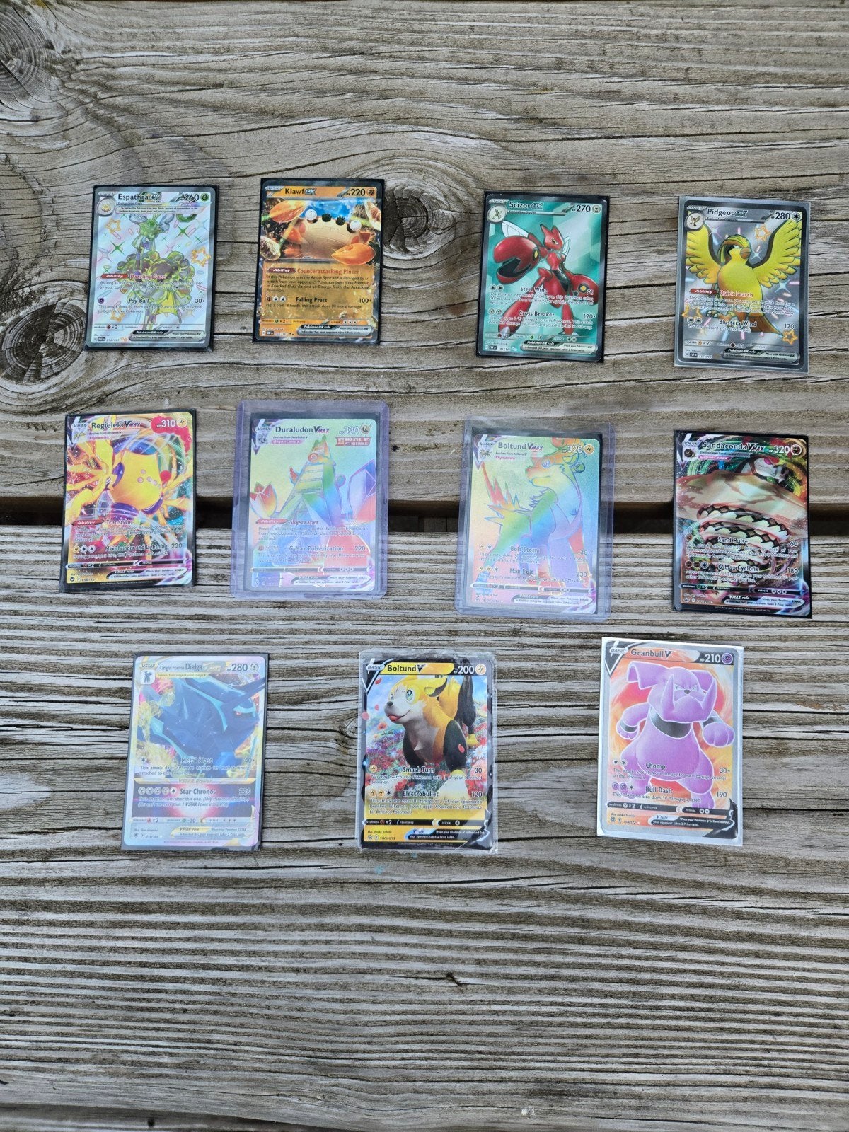 11 Pokémon kaarten ex V VMAX VSTAR – Duraludon Secret Rare, Ophalen of Verzenden, Zo goed als nieuw, Meerdere kaarten, Foil