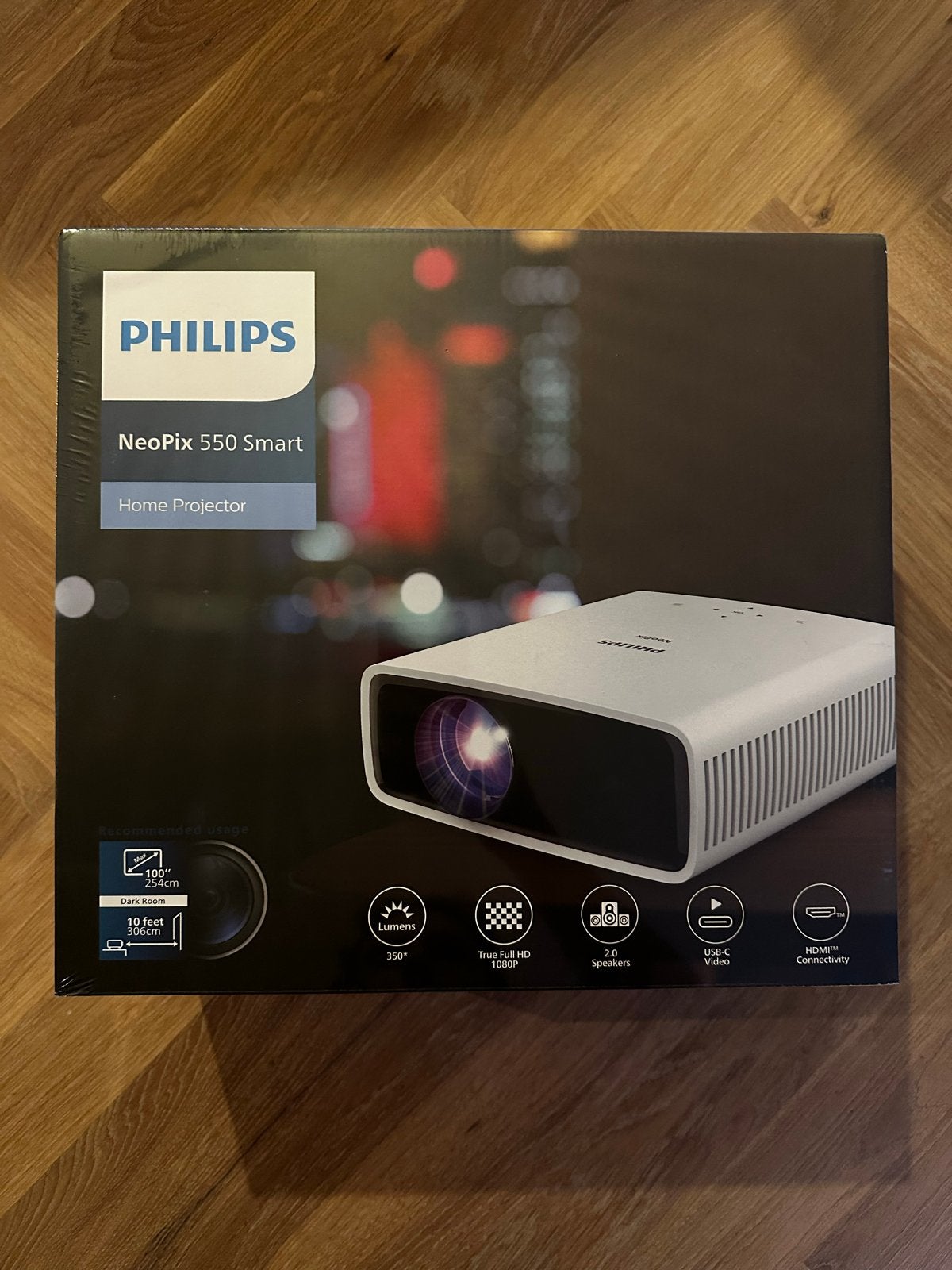 Philips NeoPix 550 Smart Home Projector, Ophalen, Nieuw, LED, Full HD (1080)