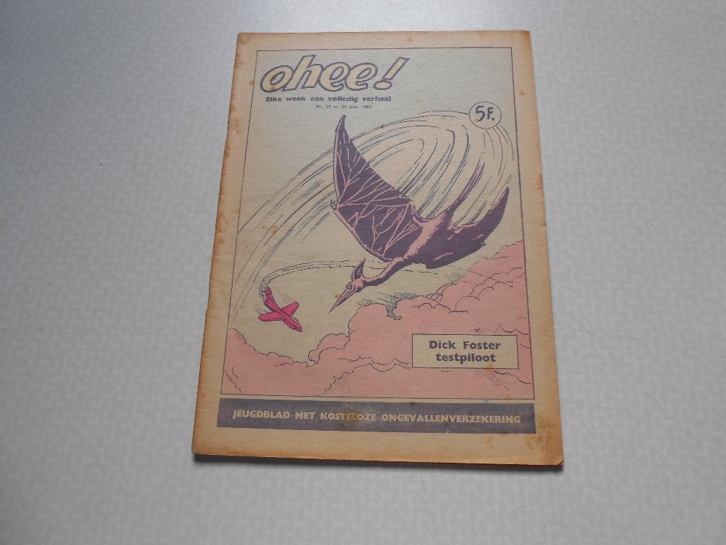 Ohee 19a Dirk Foster testpiloot 1963., M. Tillieux, Eén stripboek, Ophalen of Verzenden, Zo goed als nieuw
