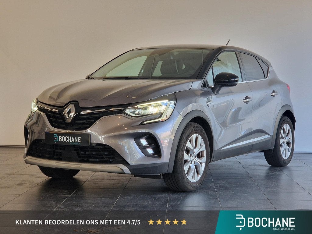 Renault Captur 1.6 E-Tech Hybrid 145 Intens | NAVIGATIE | AC, Auto's, Gebruikt, Leder en Stof, Origineel Nederlands, Hybride Elektrisch/Benzine