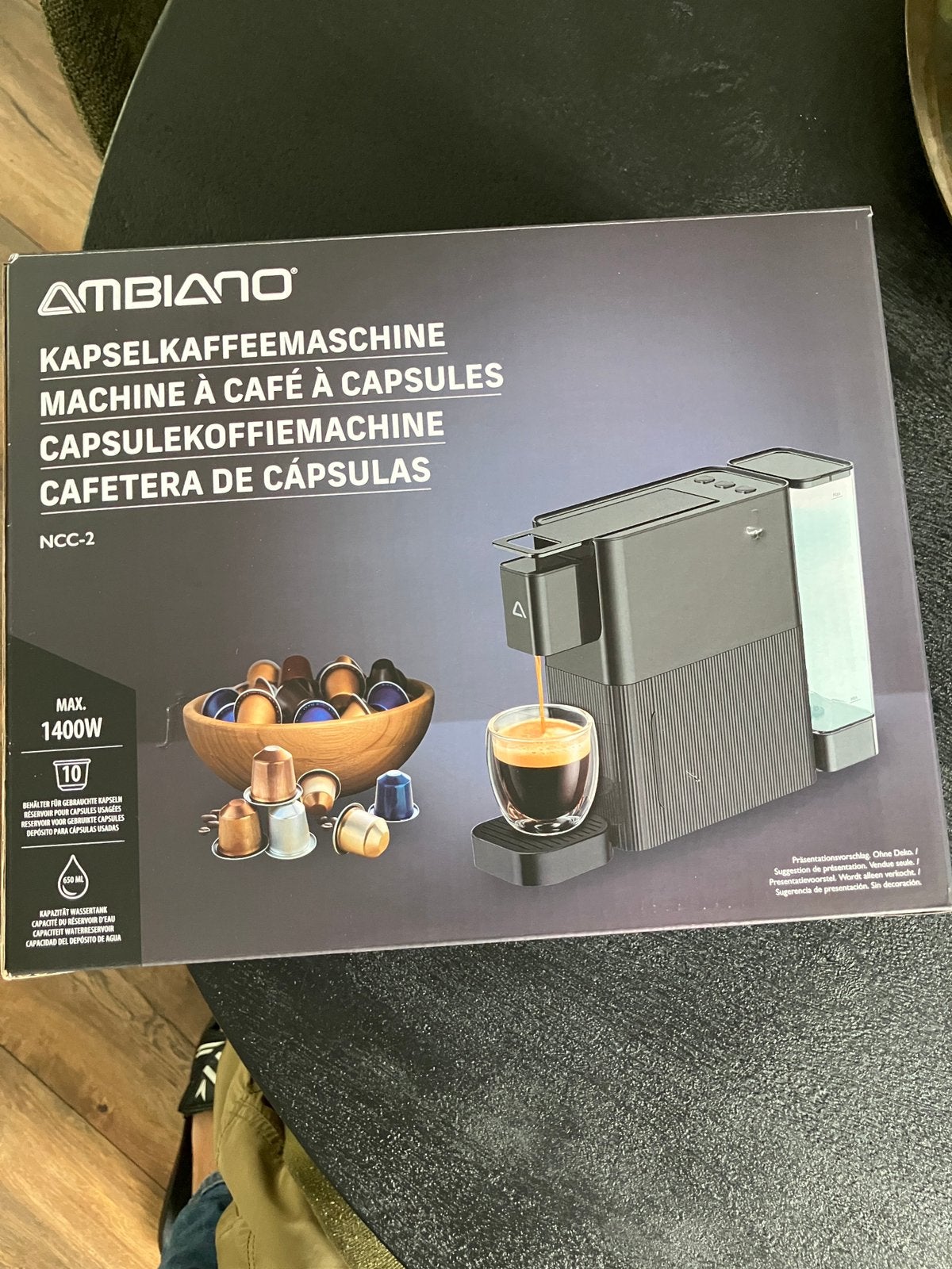 Foto 2 van Nieuw/Compacte  koffiecupmachine -3jaar garantie erop!Zwart