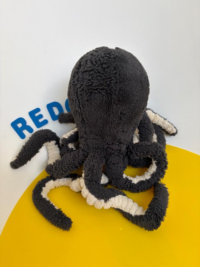 K1102 jellycat jelly cat octopus inky octopus grijs, Ophalen of Verzenden, Gebruikt, Overige typen