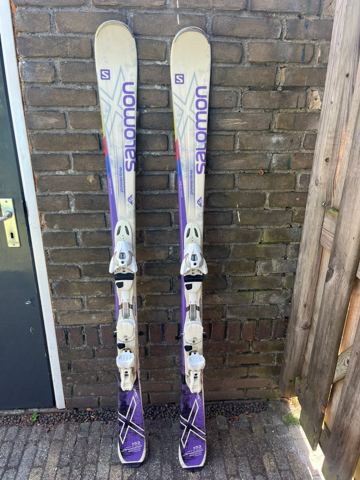 Salomon Powerline W Kart carve rocker ski’s 153cm, Ophalen, 140 tot 160 cm, Gebruikt, Salomon
