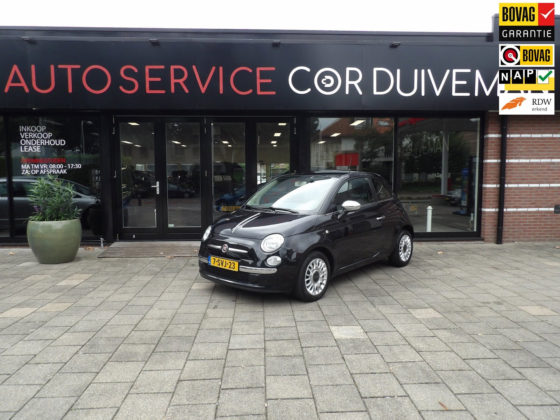 Fiat 500 1.0 TwinAir Easy INCL PARROT TEL///87000 KM NETTE O, Auto's, Gebruikt, Zwart, Origineel Nederlands, 964 cc