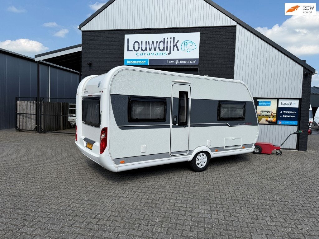 HOBBY De Luxe Edition 460 UFE ’19 (Fransbed), Caravans en Kamperen, Caravans, Rondzit, Bedrijf, 6 tot 7 meter, Tot en met 4