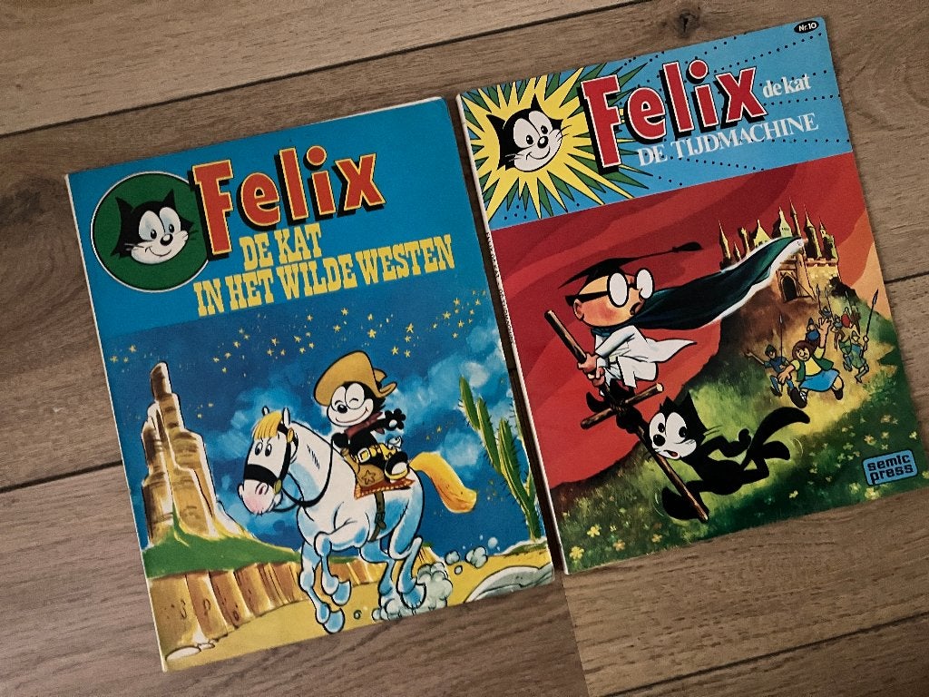 Felix de kat - Felix the cat, Eén stripboek, Ophalen of Verzenden, Gelezen