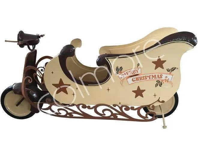 Colmore Decoratieve Scooter EGGNOG - Bruin, 144x33x74cm, Antiek en Kunst, Ophalen
