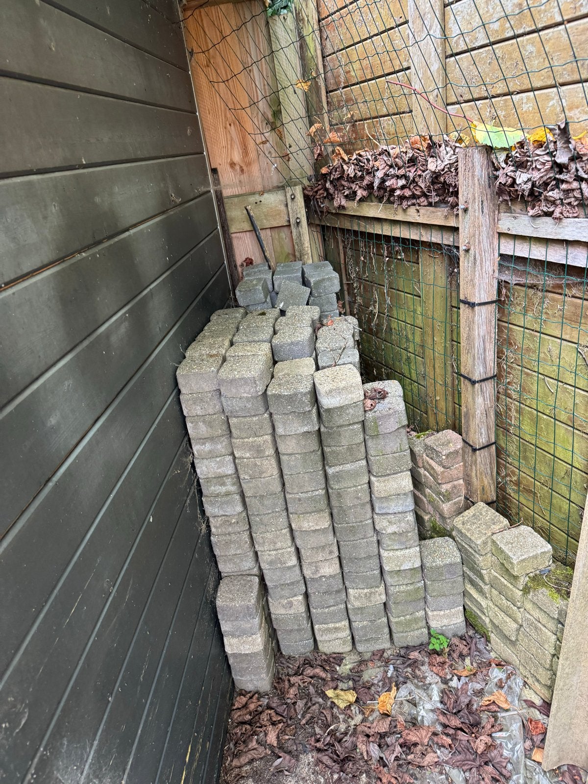 Gebruikte betonnen klinkers - ca. 10 m², Tuin en Terras, Tegels en Klinkers, Ophalen, Gebruikt, Klinkers, 10 m² of meer