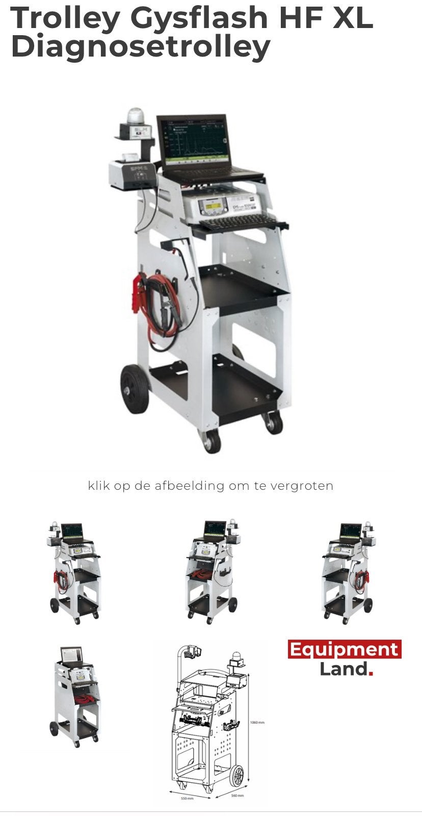 GYS Flash Diagnose XL Trolley hoog model mobile werkplek, Smirnoffstraat 9a 7903AZ Hoogeveen, Nieuw, Ophalen of Verzenden, Mduinkerken@jaritechniek.nl