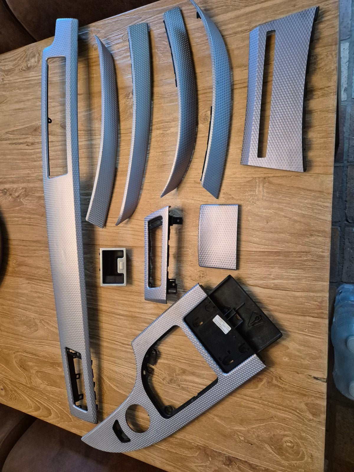 BMW E60 E61 Interieurlijsten Set aluminium cube origineel, Auto-onderdelen, Ophalen of Verzenden, Gebruikt, BMW