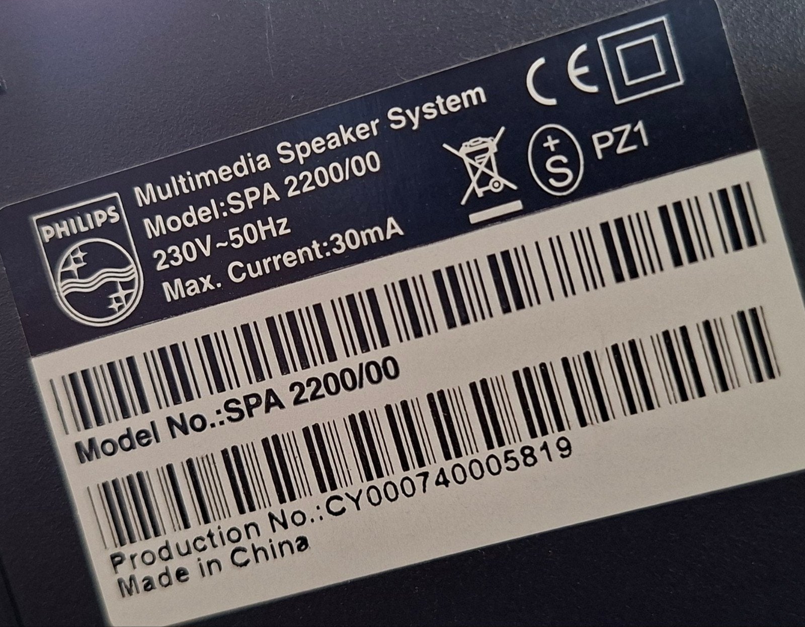 Philips SPA2200/00 Multimedia Speakers - Zo goed als nieuw